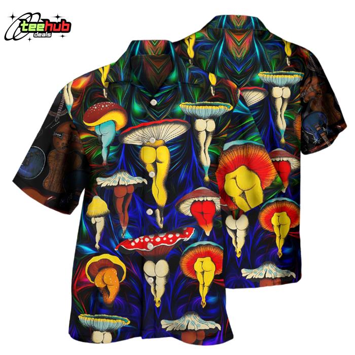 Hippie Mushroom Funny Style Love Life Hawaiian Shirt