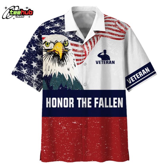 Honor The Fallen Eagle Hawaiian Shirt