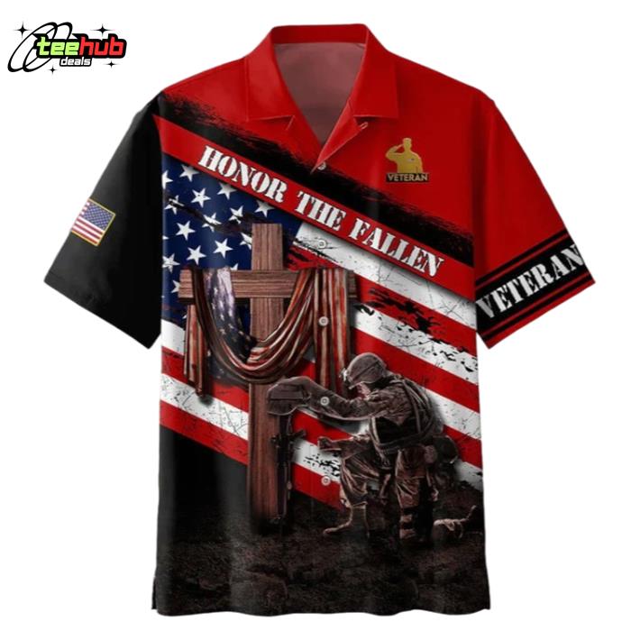 Honor The Fallen Veteran 3D All Over Printed Hawaiian Shirt