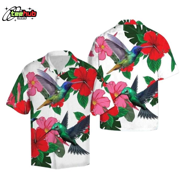 Hummingbird And Hibiscus Summer gift Hawaiian Shirt