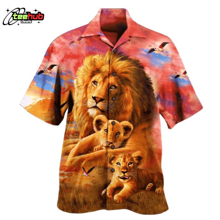 I Asked God To Make Me A Better Man Lion Hawaiian Shirt