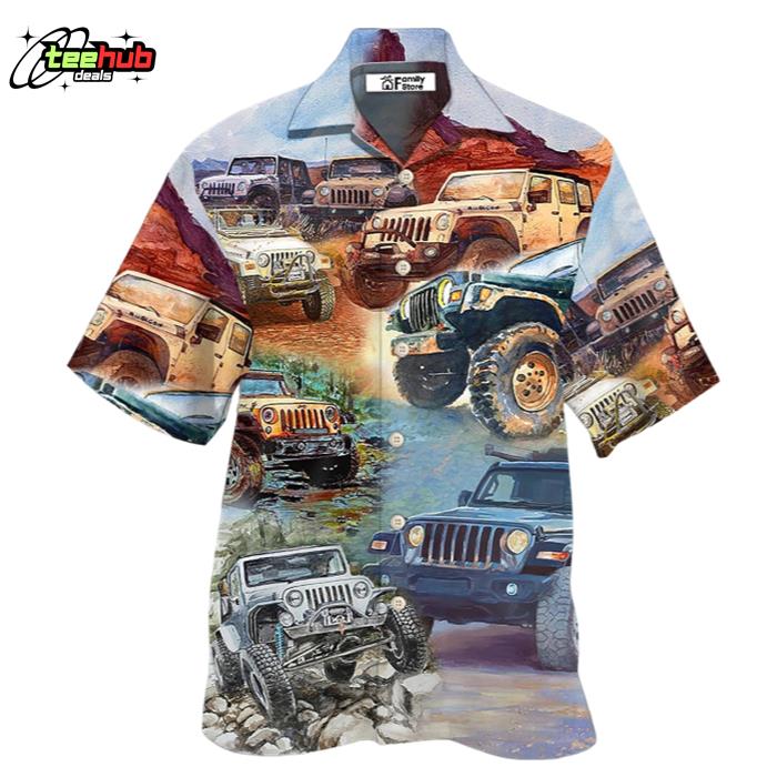 Jeep Painting Classic Jeep Vintage Hawaiian Shirt