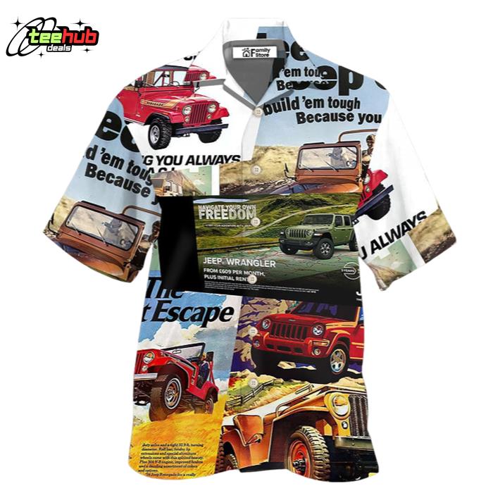Jeep Variety Poster Hawaiian Shirt