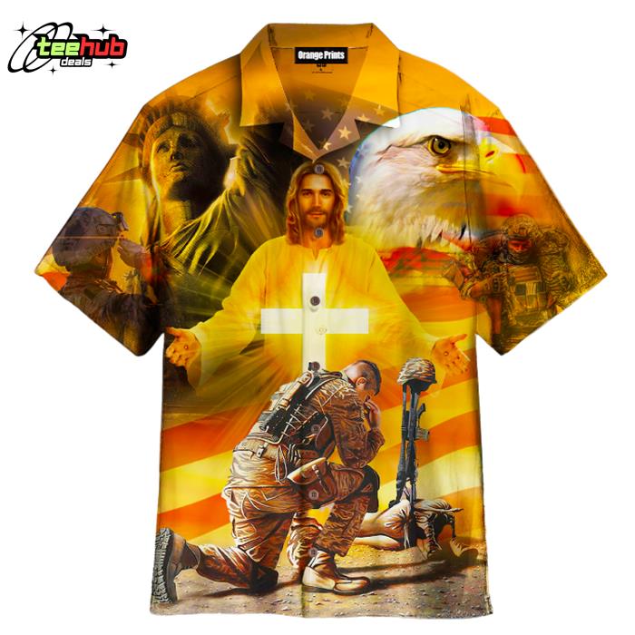 Jesus Christ And Honor The Fallen Hawaiian Shirt