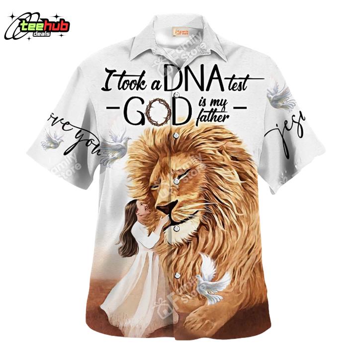 Jesus I Took A Dna Test God Is My Father Hawaiian Shirt