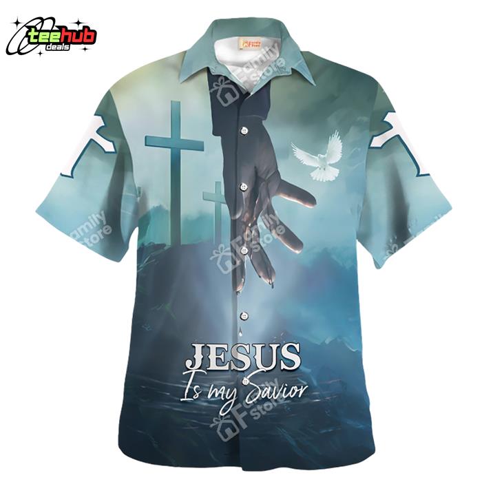 Jesus Is My Savior Bleeding Hand Hawaiian Shirt