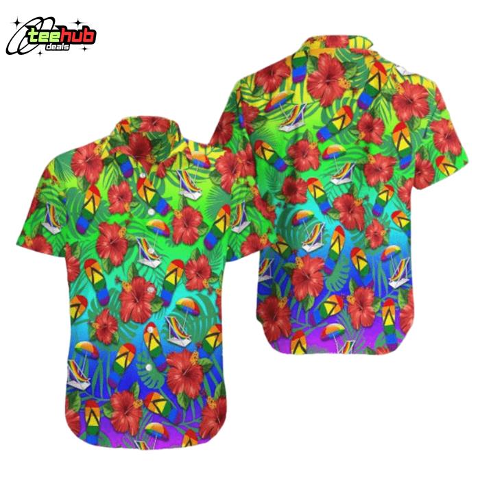 LGBT Flower Colorful For Summer Hawaiian Shirt