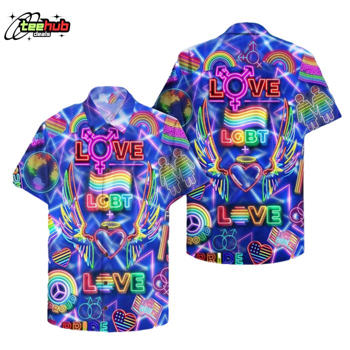LGBT For Ally Lesbian Gaymer Hawaiian Shirt