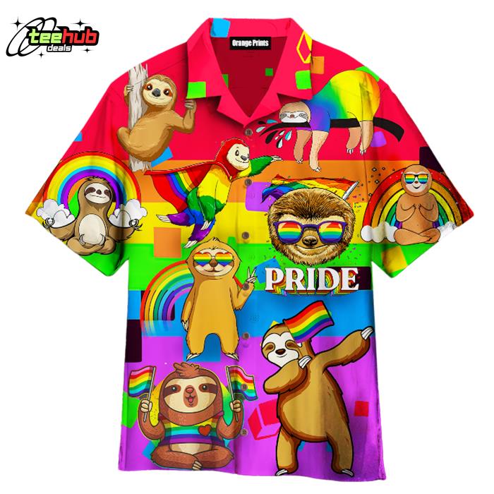 LGBT Sloth Pride Month Hawaiian Shirt