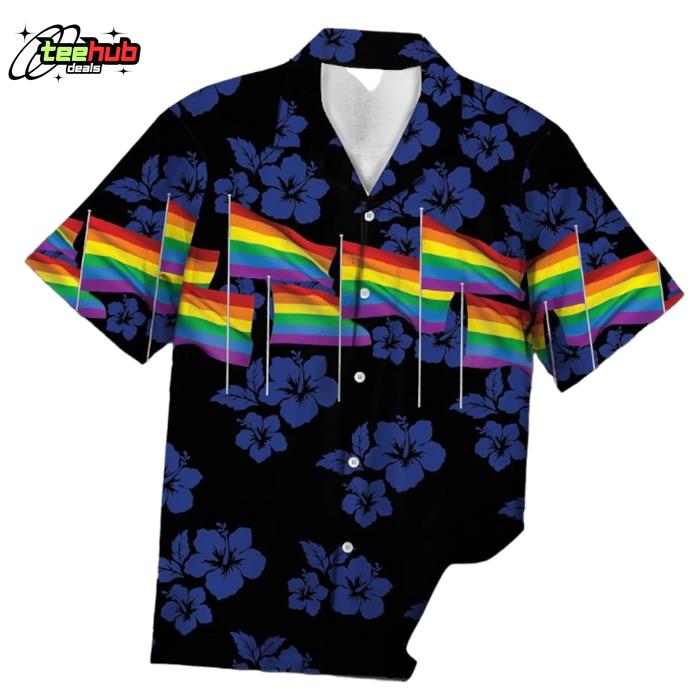 Lgbt Flag T For Lesbian Gay Hawaiian Shirt