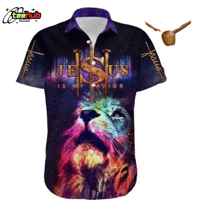 Lion Jesus Hawaiian Shirt