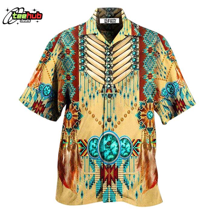 Native American Proud Pattern Hawaiian Shirt