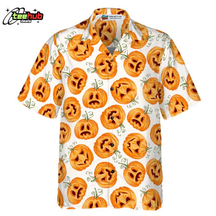 Pumpkin Pattern Halloween Hawaiian Shirt