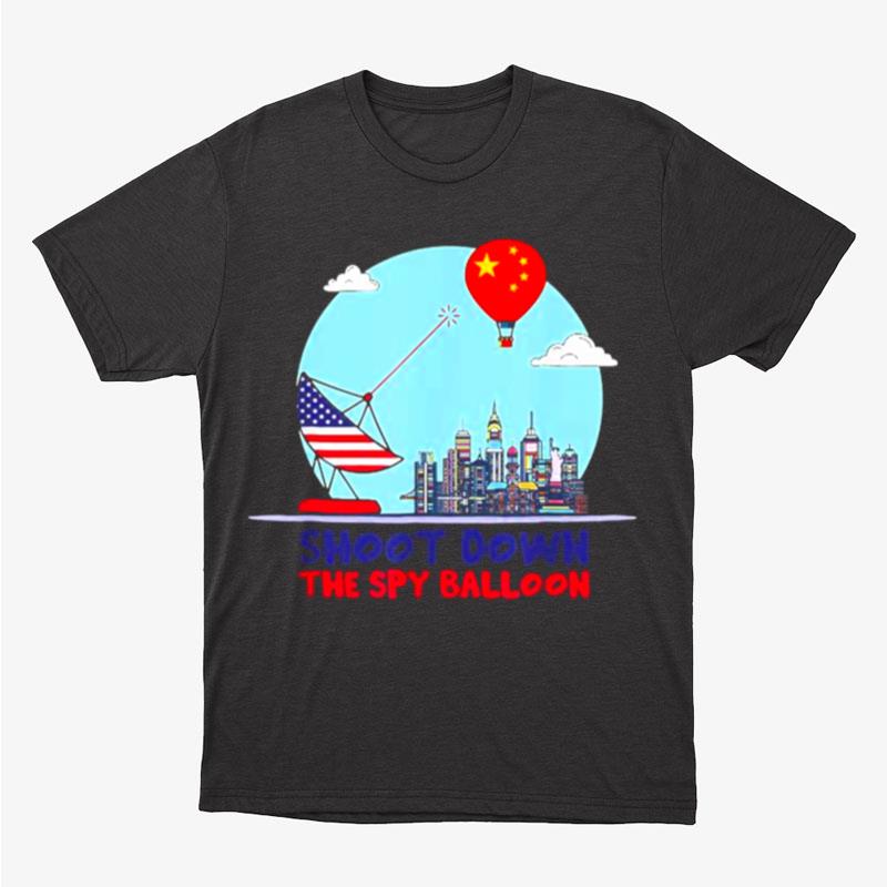 Shoots Down Chinese Spy Balloon Surveillance Joe Biden Unisex T-Shirt Hoodie Sweatshirt