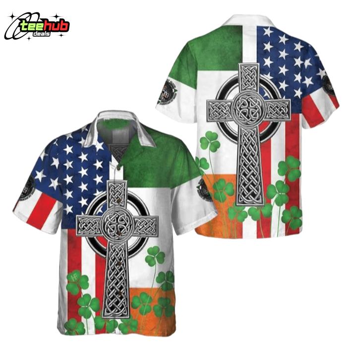 St Patrick's Day Irish American Hawaiian Shirt