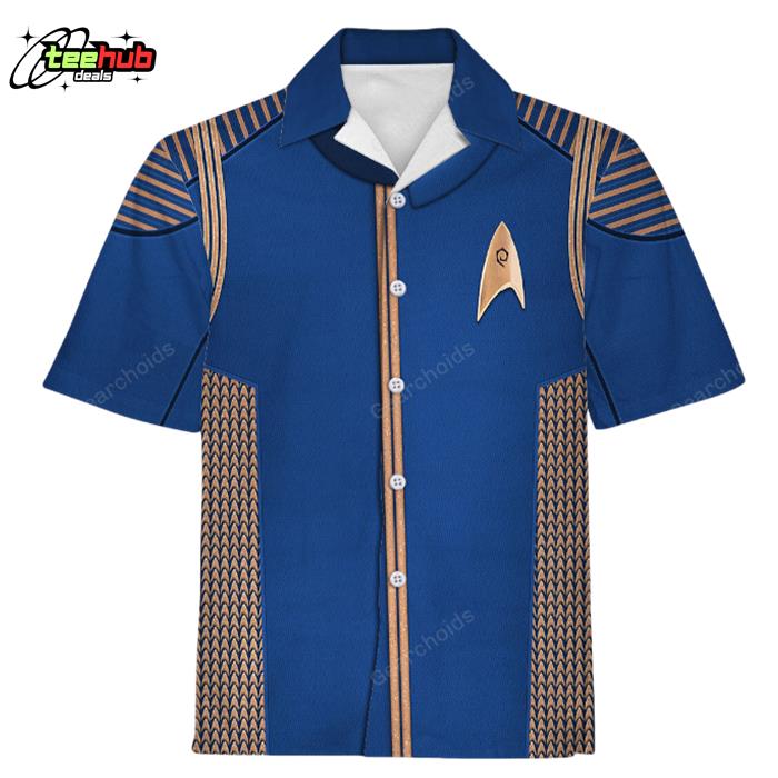Star Trek Discovery Uniform Brown Hawaiian Shirt