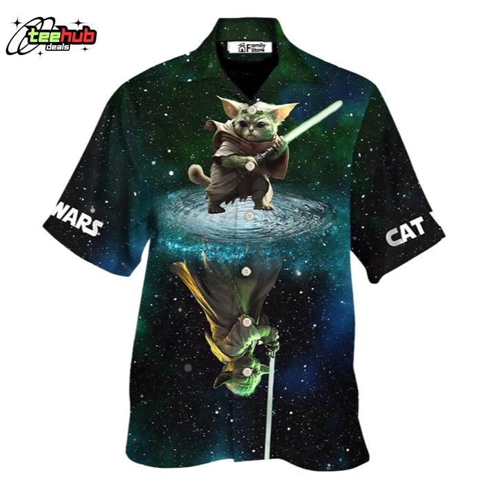Star Wars Cat Yoda Hawaiian Shirt