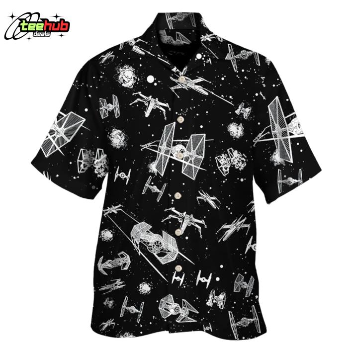Starwars Spacecraft PatternKids Hawaiian Shirt