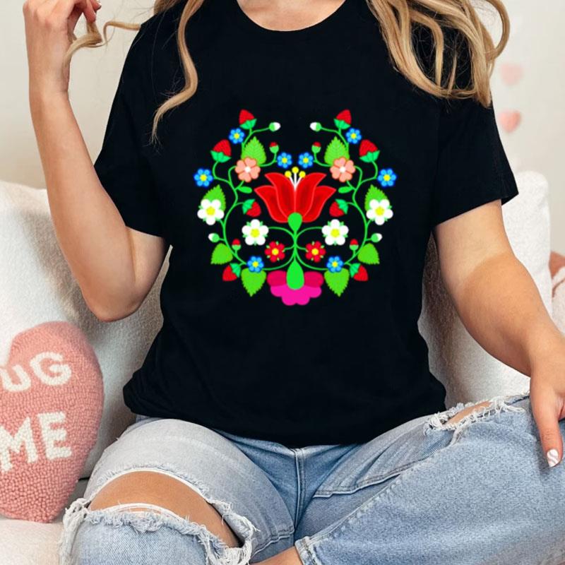 Strawberry Floral Unisex T-Shirt Hoodie Sweatshirt