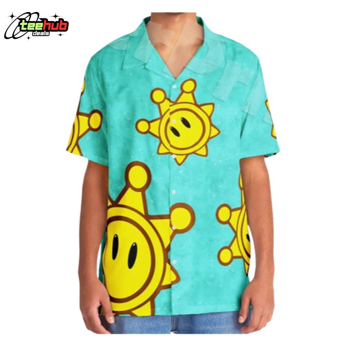 Sunshine Mario Game Shine Plumber Brothers Hawaiian Shirt