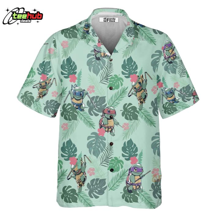 Teenage Mutant Ninja Squirtle Hawaiian Shirt