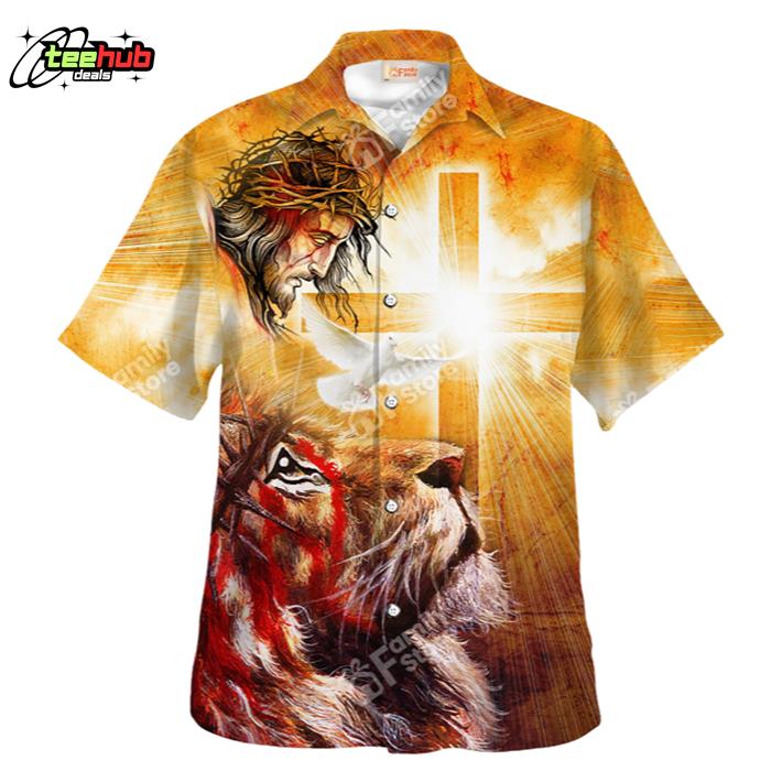 The Glory Of Jesus Lion Hawaiian Shirt