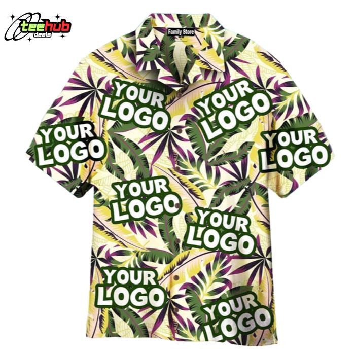 Tropical Seamless Your Logo Custom Hawaiian Shirt