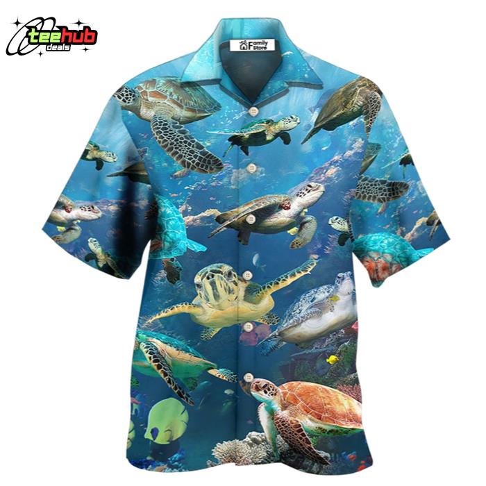 Turtle Sea Deep In The Sea Hawaiian Shirt