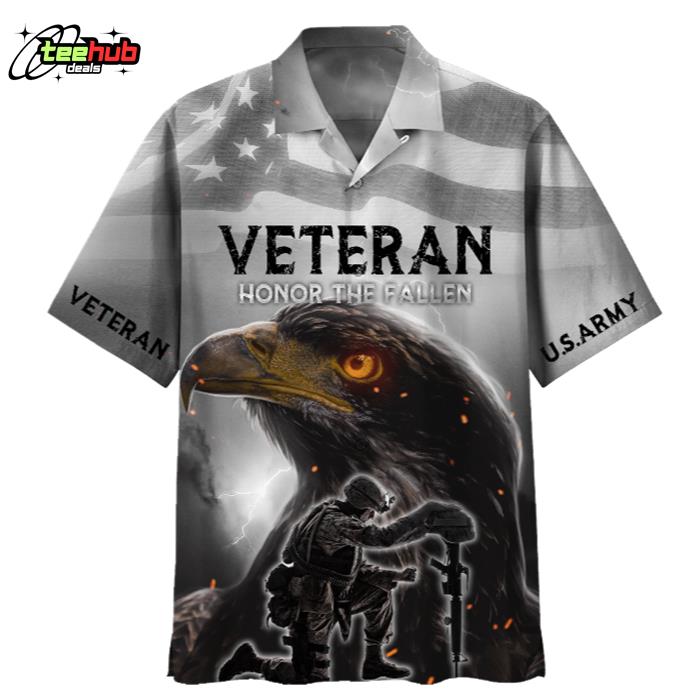 U.S Army Veteran Honor The Fallen Hawaiian Shirt