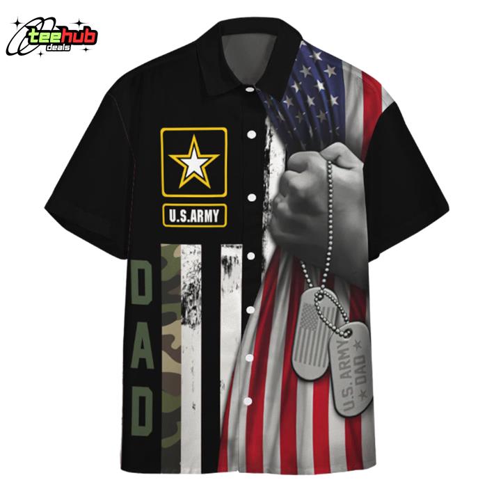 U.S.Army Dad Veteran Fathers Day Custom Hawaiian Shirt