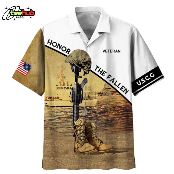 USCG Honor The Fallen Hawaiian Shirt