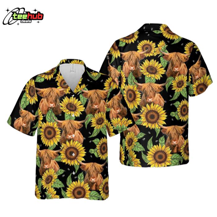 Unique Highland Sunflower 2023 Hawaiian Shirt